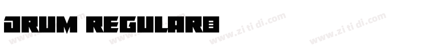 Drum Regular字体转换